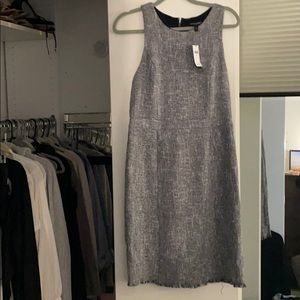 Banana Republic Blue Patterned Professional Dress